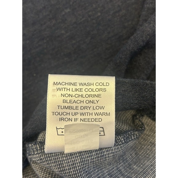 Mizzen + Main Sweater Mens L Navy Blue Crewneck Performance Pullover Long Sleeve - Picture 7 of 7